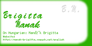 brigitta manak business card